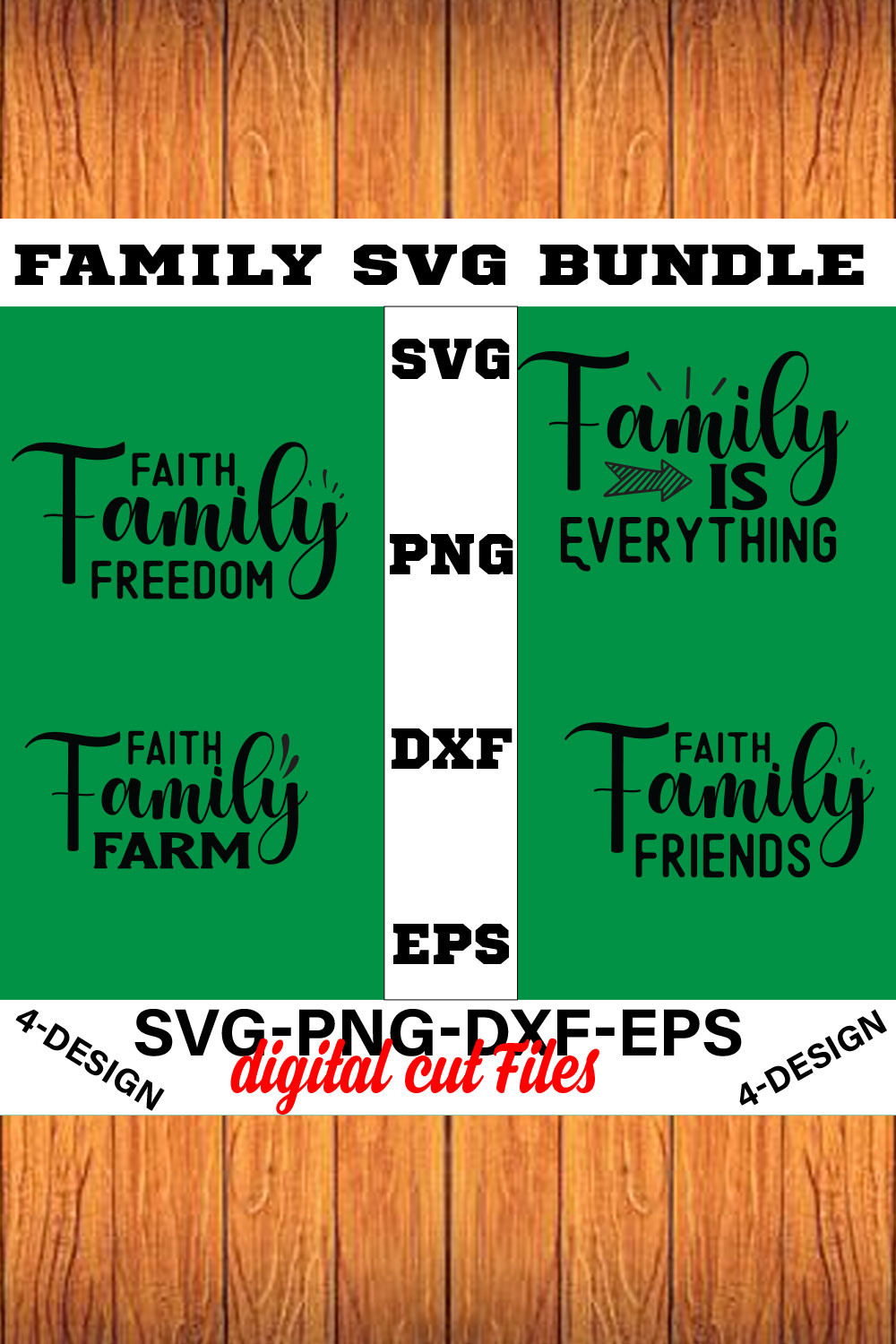 Family Quotes svg, Family svg Bundle, Family Sayings svg, Family Bundle svg Volume-08 pinterest preview image.