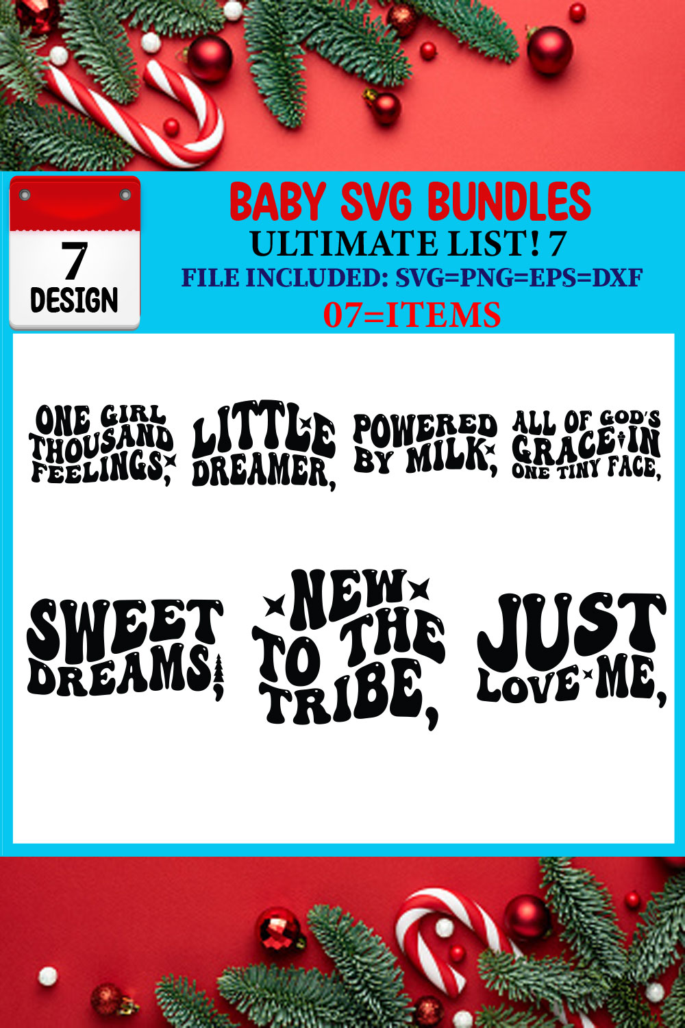 Baby SVG 07 T-shirt Design Bundle pinterest preview image.