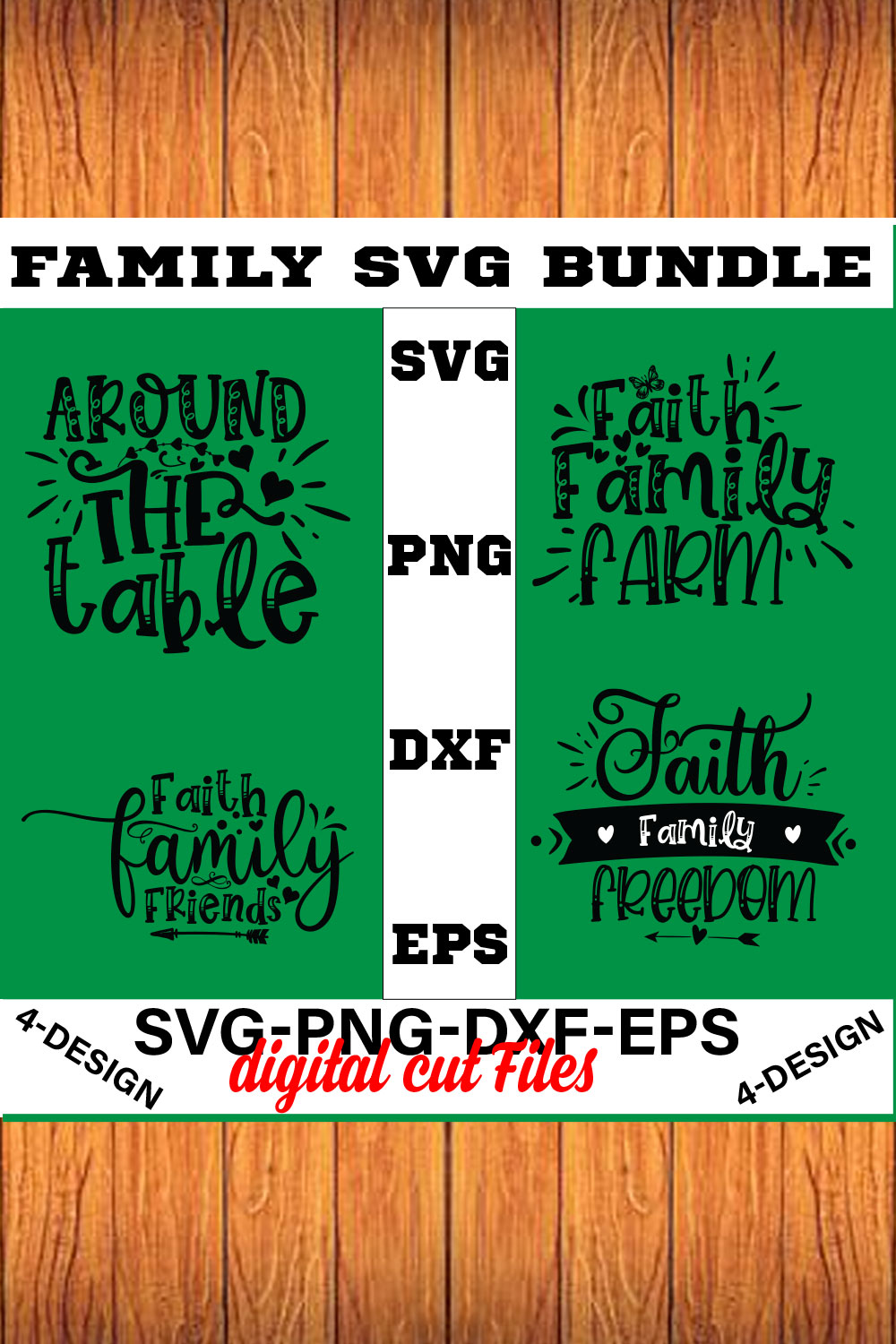 Family Quotes svg, Family svg Bundle, Family Sayings svg, Family Bundle svg Volume-01 pinterest preview image.