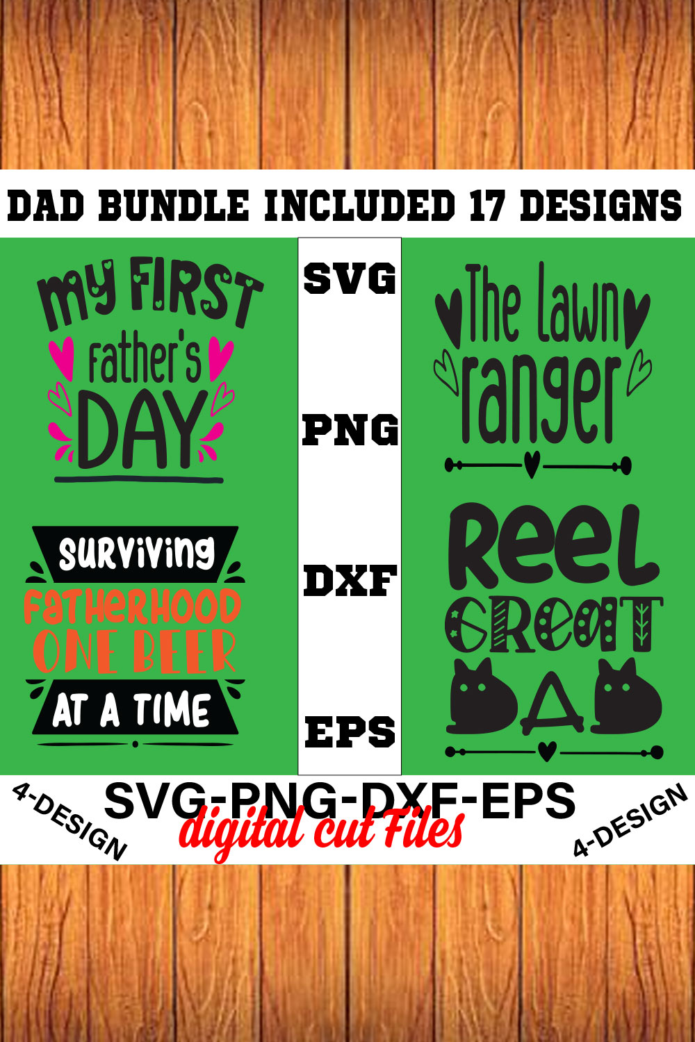 Daddy And Me SVG Bundle, Dad Kids Baby Son Daughter Girl Boy, Matching Outfit, Family Shirts, Digital Cut File, Fathers Day Gift, Dad Life pinterest preview image.