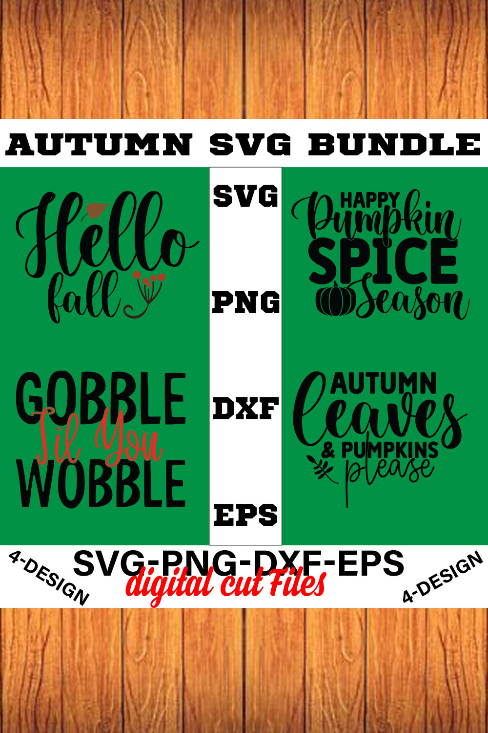 Fall SVG, Fall SVG Bundle, Autumn Svg, Thanksgiving Svg Volume-02 pinterest preview image.