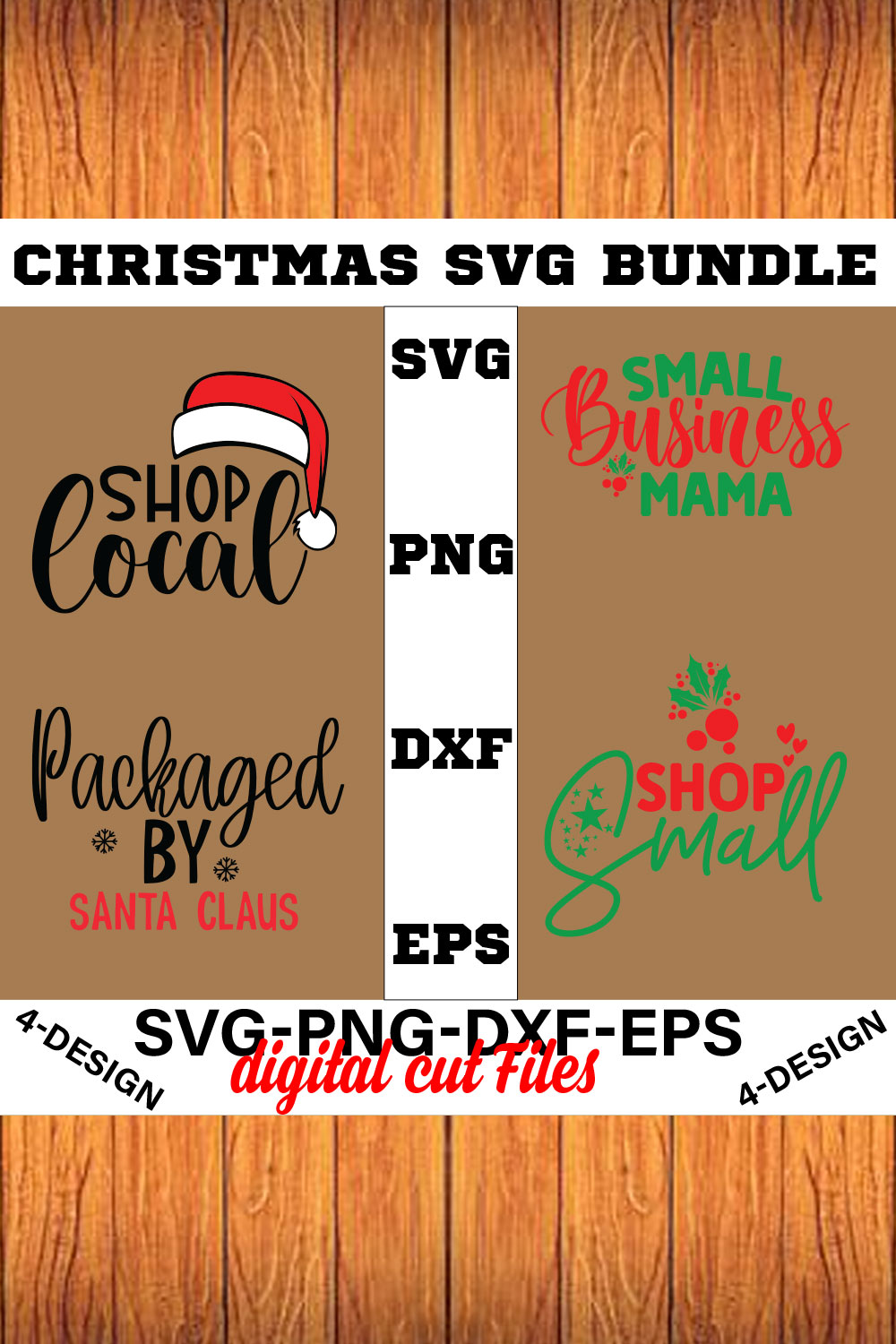 Christmas SVG Bundle Funny Christmas SVG Cut File Cricut Clip art Commercial Use Holiday SVG Christmas Sayings Quotes Winter Volume-30 pinterest preview image.