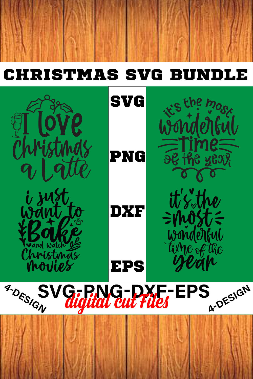 Christmas SVG Bundle Funny Christmas SVG Cut File Cricut Clip art Commercial Use Holiday SVG Christmas Sayings Quotes Winter Volume-22 pinterest preview image.