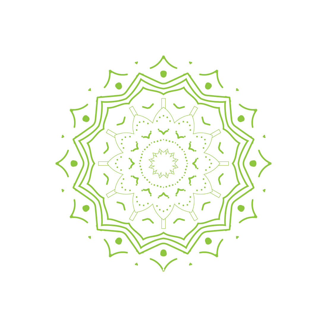 Modern Creative Mandala Design 02 preview image.