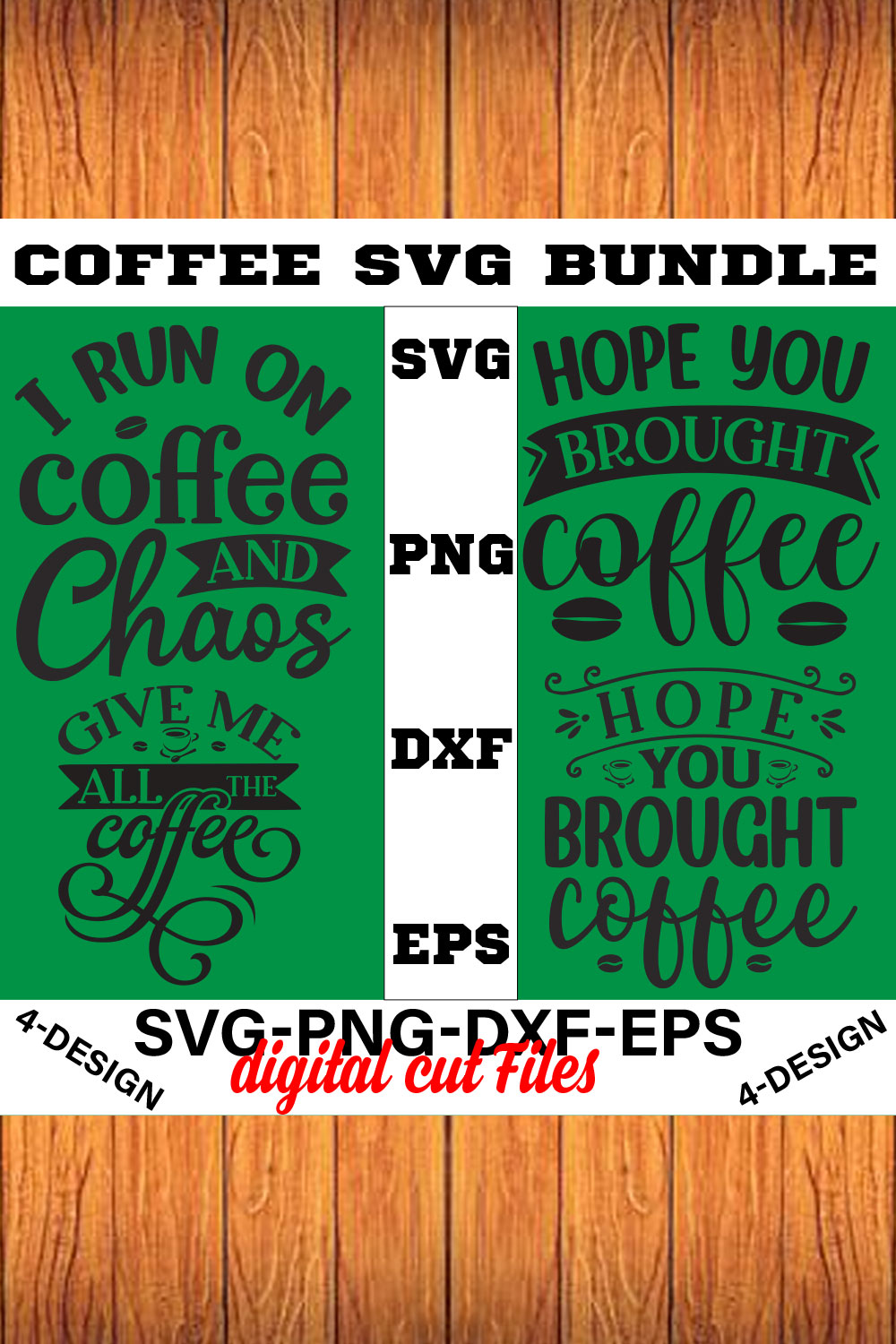 Coffee SVG Bundle, Funny Coffee SVG, Coffee Quote Svg, Caffeine Queen, Coffee Lovers, Coffee Obsessed Volume-02 pinterest preview image.