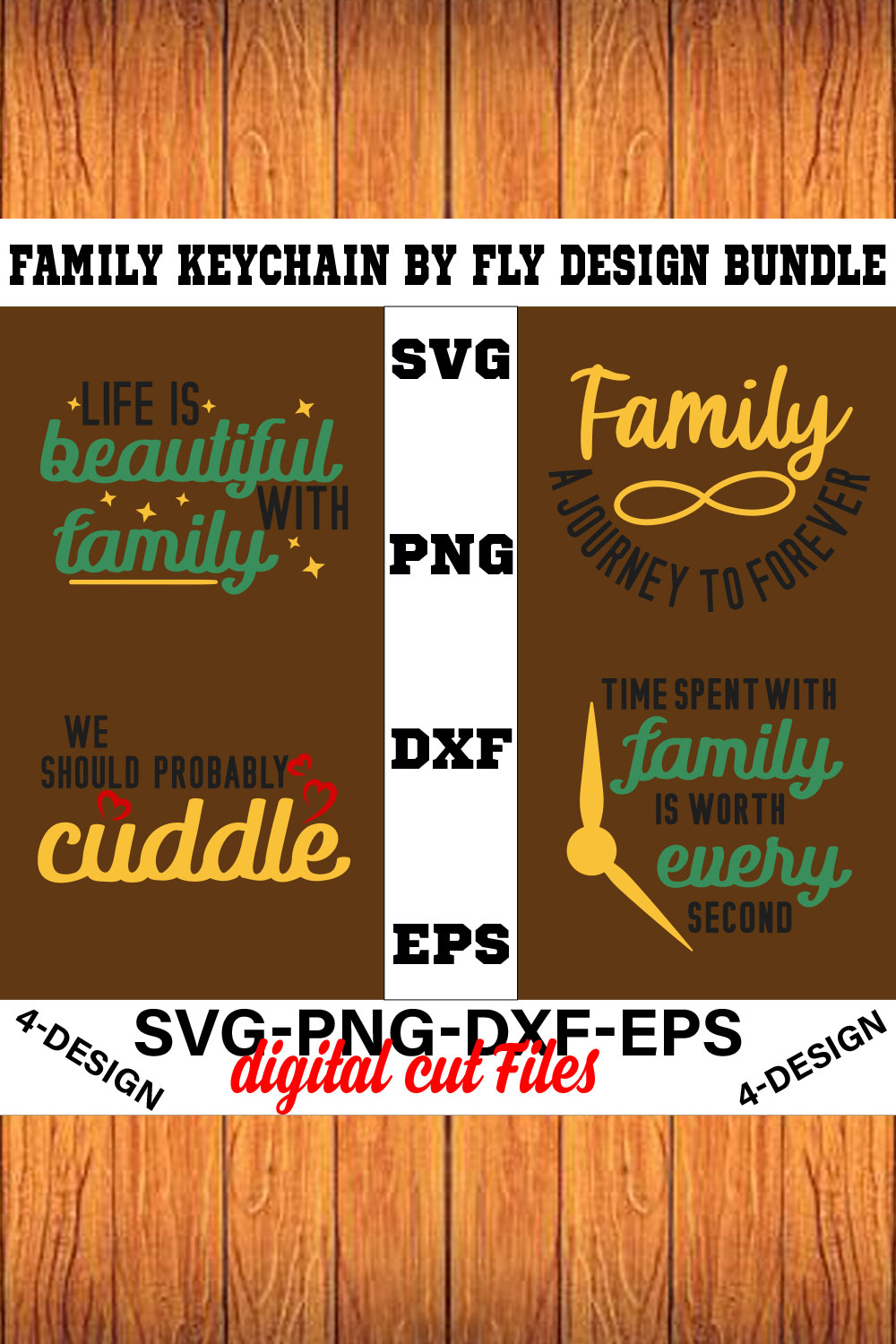 Family Quotes svg, Family svg Bundle, Family Sayings svg, Family Bundle svg Volume-18 pinterest preview image.