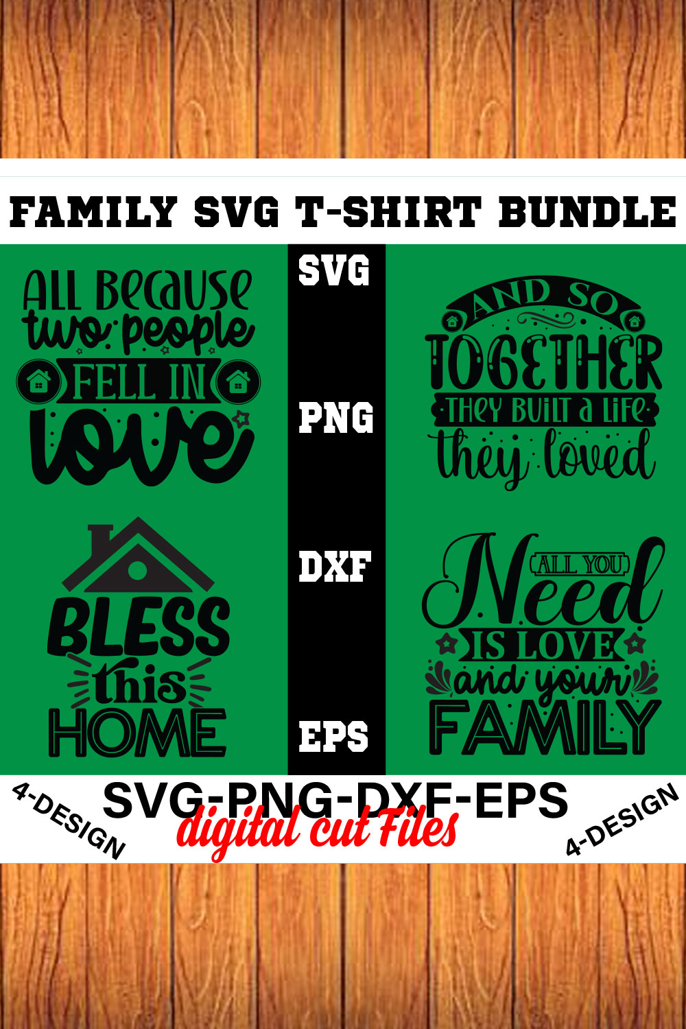 Family Quotes svg, Family svg Bundle, Family Sayings svg, Family Bundle svg Volume-03 pinterest preview image.