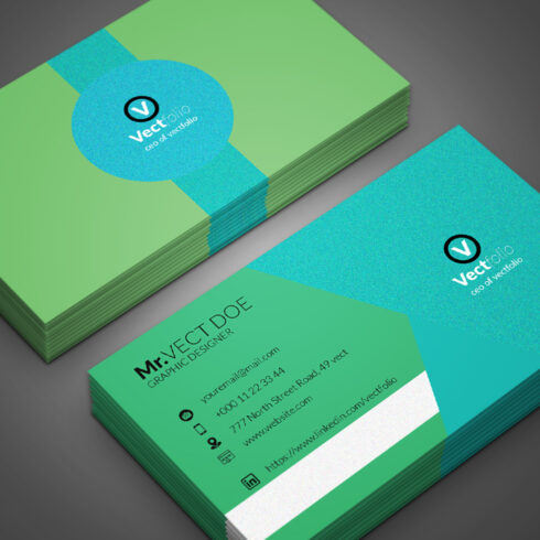 Modern Creative Business Card Template cover image.