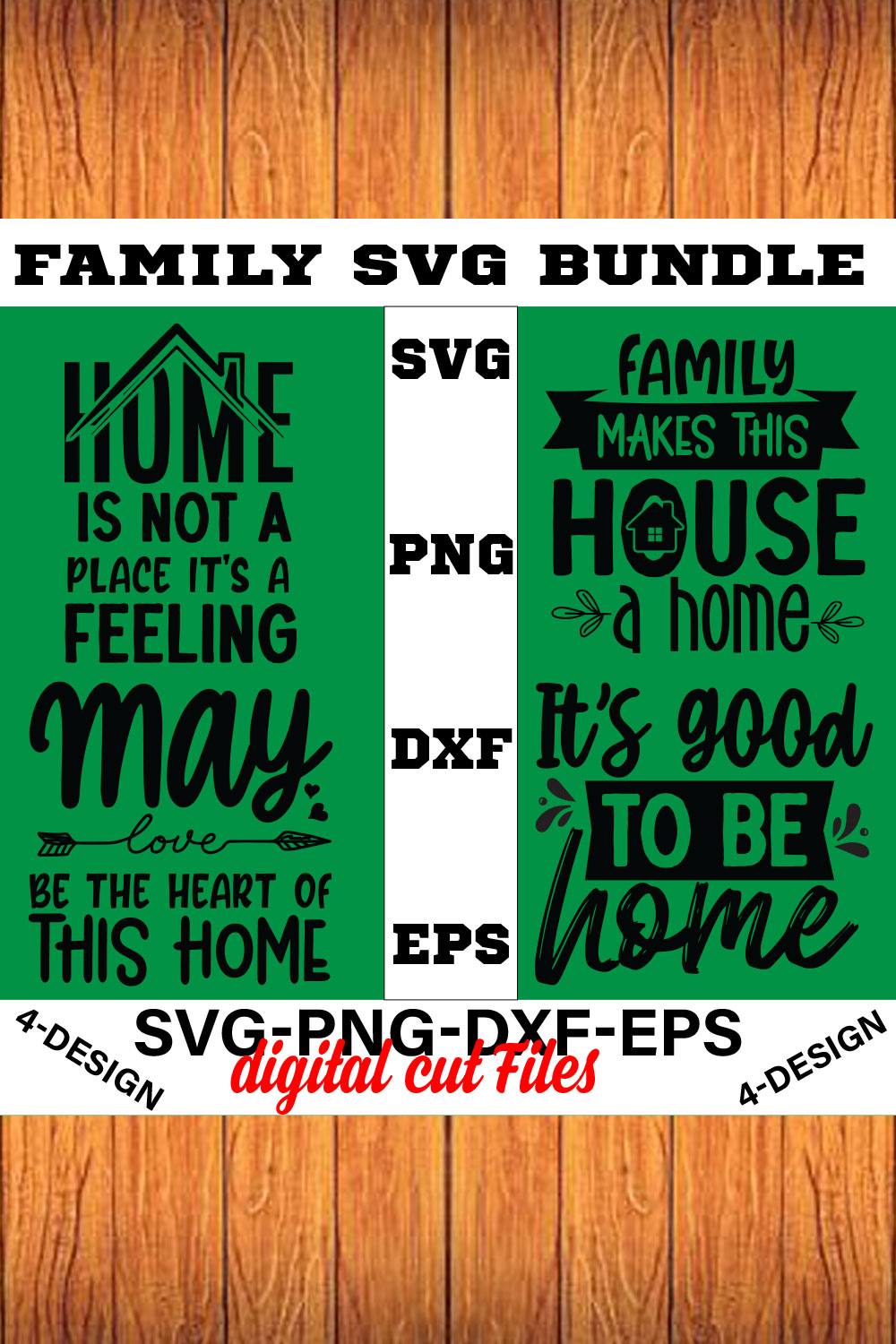 Family Quotes svg, Family svg Bundle, Family Sayings svg, Family Bundle svg Volume-13 pinterest preview image.
