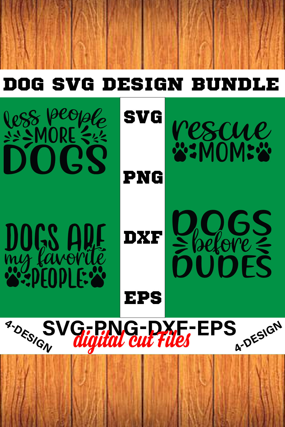 Dog Bundle SVG, Dog Mom Svg, Dog Lover Svg, Cricut Svg, Dog Quote, Funny Svg, Pet Mom Svg, Cut Files Volume-03 pinterest preview image.