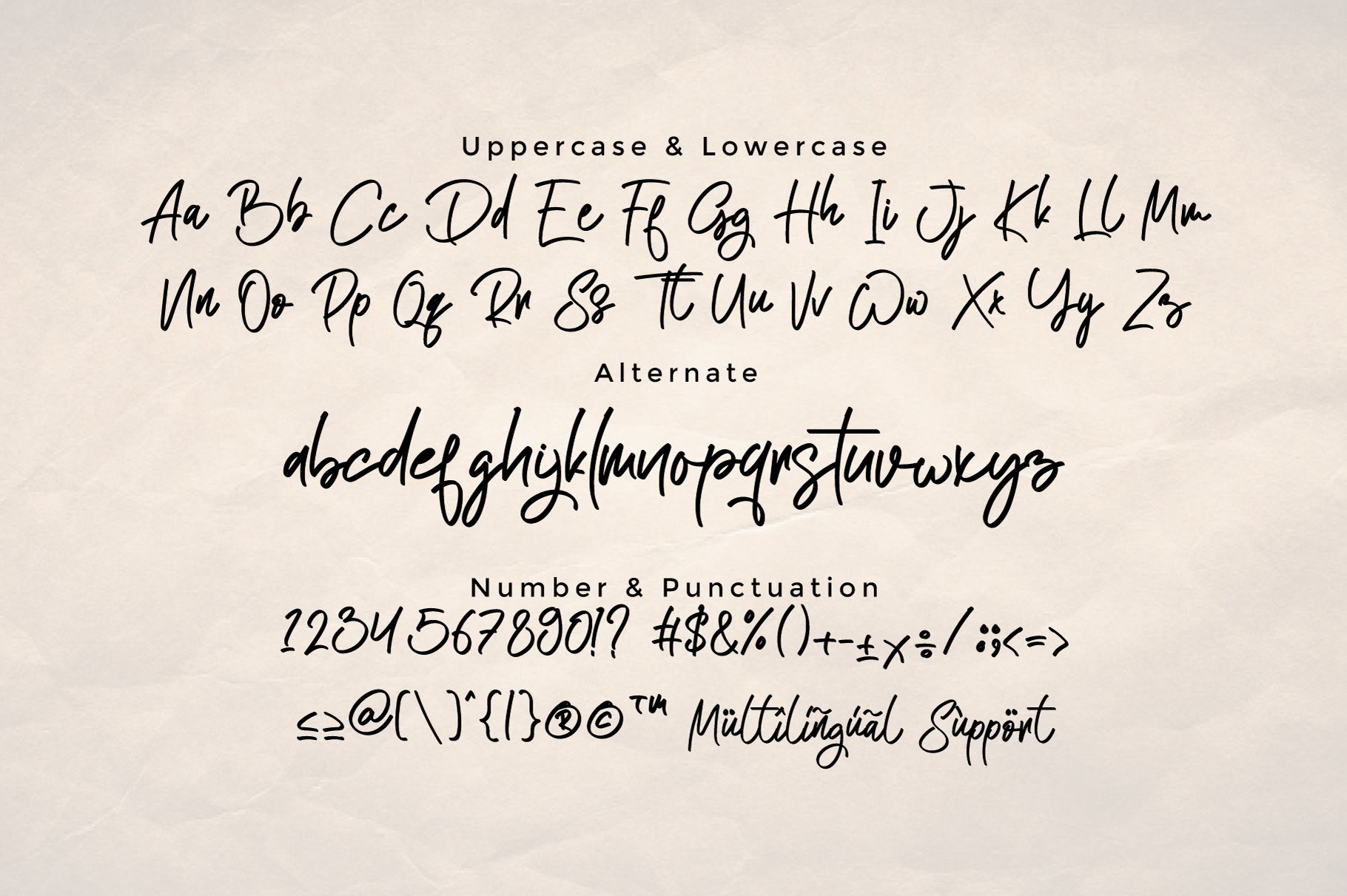 Atakana - Handwriting Script Font preview image.