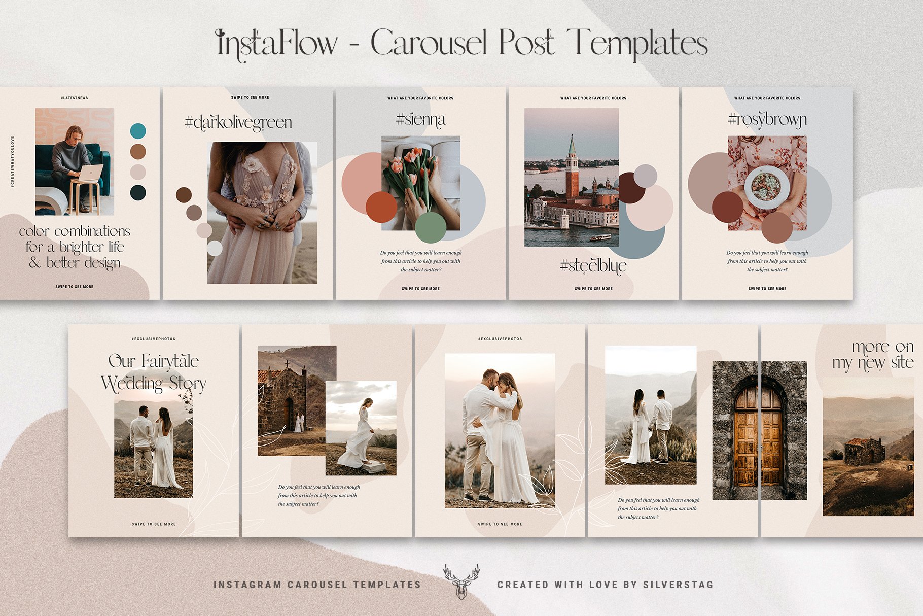 #InstaFlow Carousel Posts & Stories preview image.