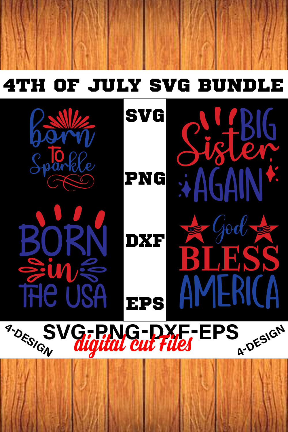 4th of July SVG Bundle, July 4th SVG, Fourth of July svg, America svg Volume-14 pinterest preview image.