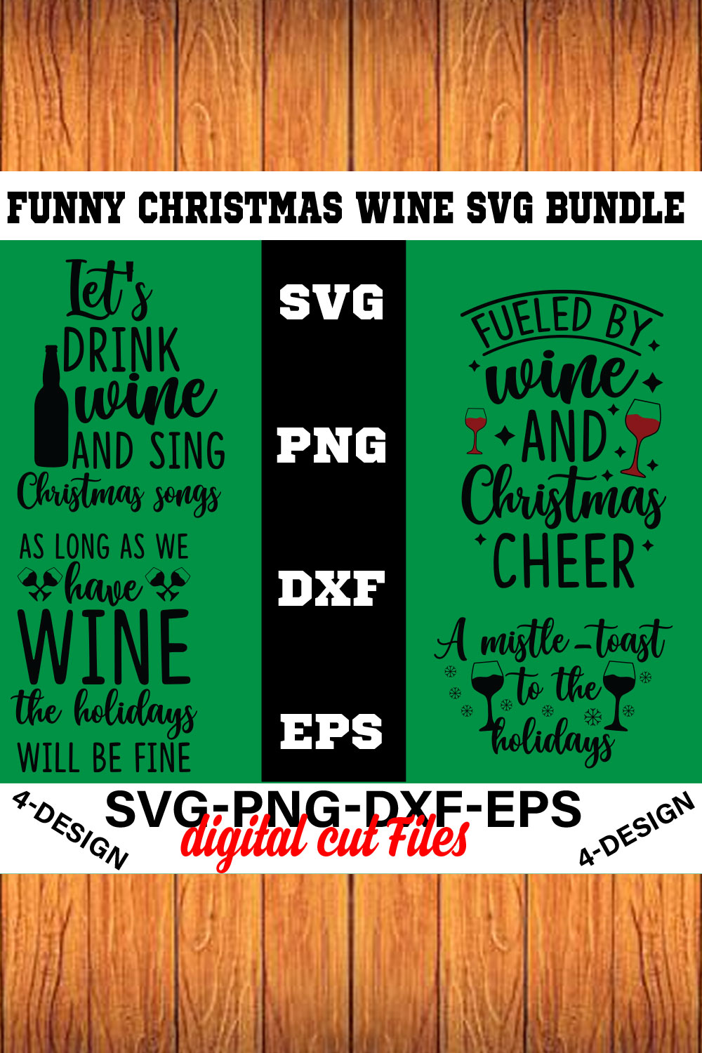 Christmas SVG Bundle Funny Christmas SVG Cut File Cricut Clip art Commercial Use Holiday SVG Christmas Sayings Quotes Winter Volume-36 pinterest preview image.