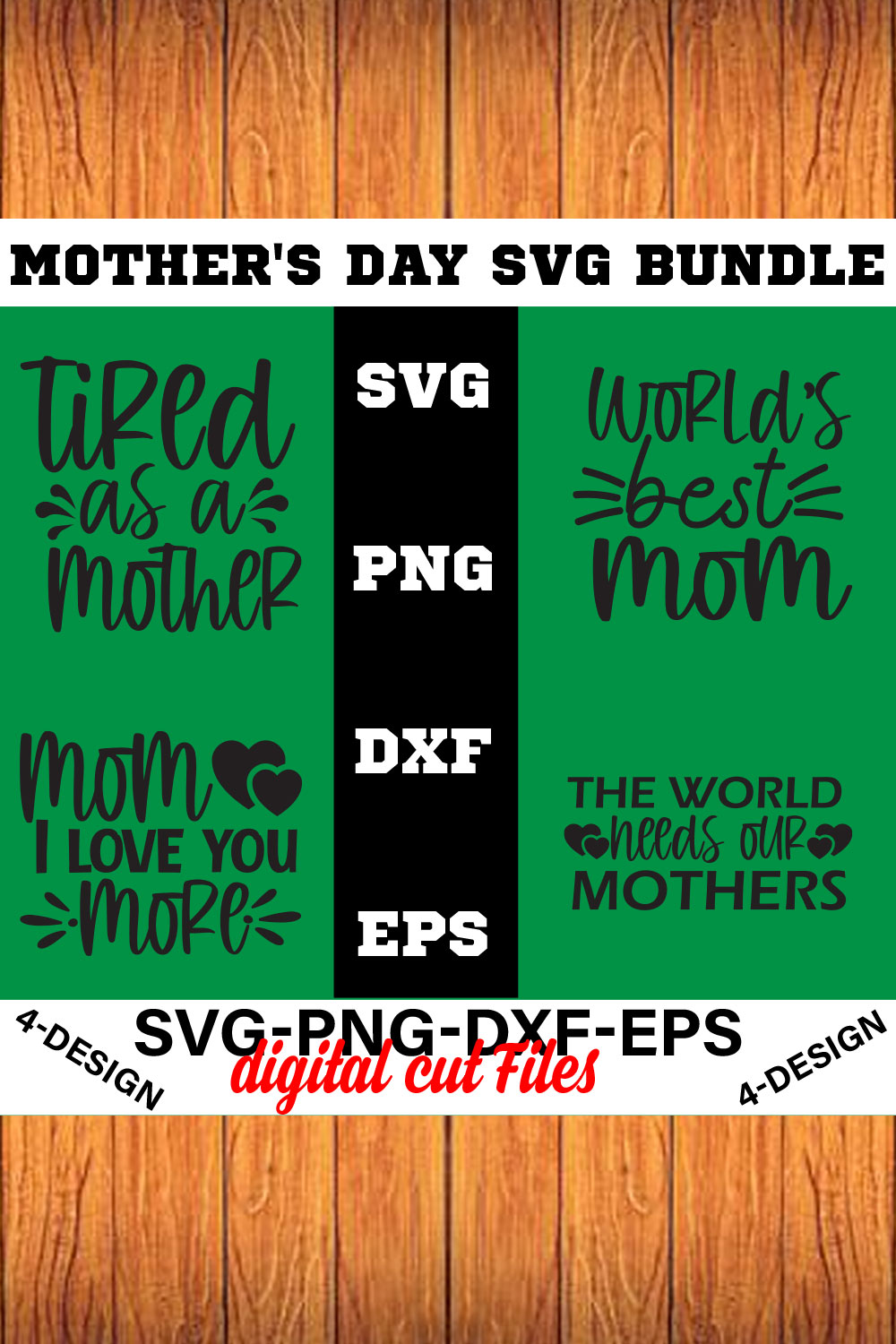 Mothers Day SVG Bundle, mom life svg, Mother's Day, mama svg Volume-10 pinterest preview image.