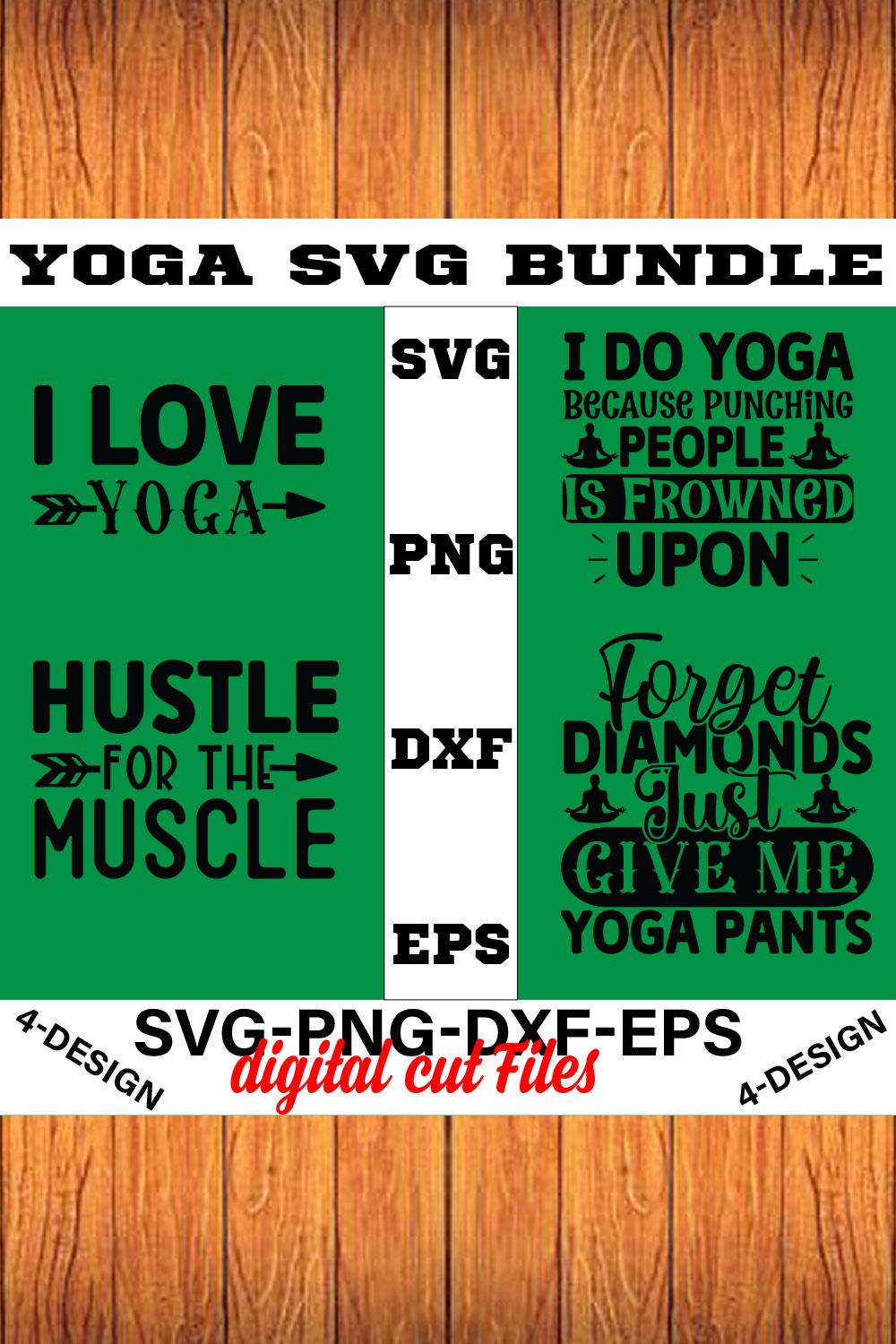 Yoga SVG Bundle - Namaste shirt SVG for Cricut - Good vibes Tee SVG bundle Volume-02 pinterest preview image.