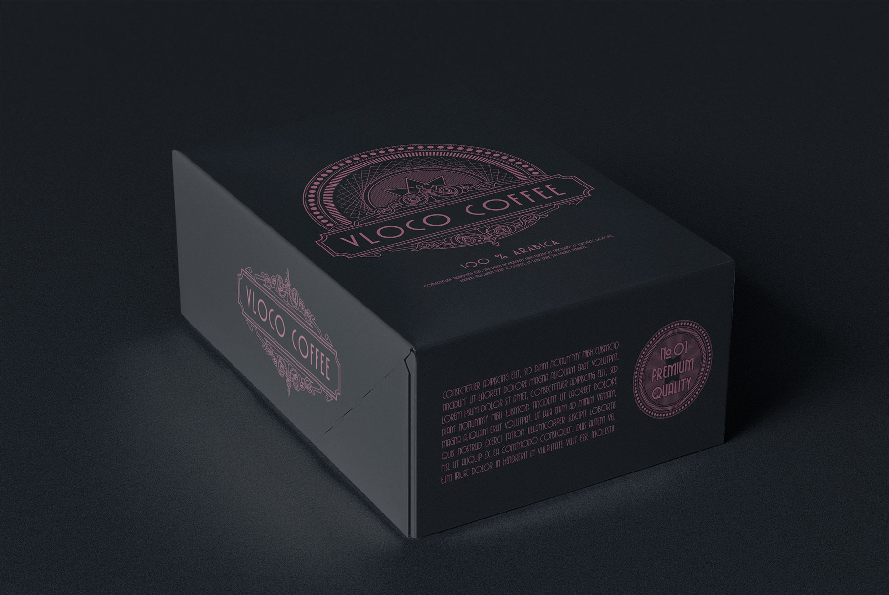 02 cake box mock up l side perspective view 586