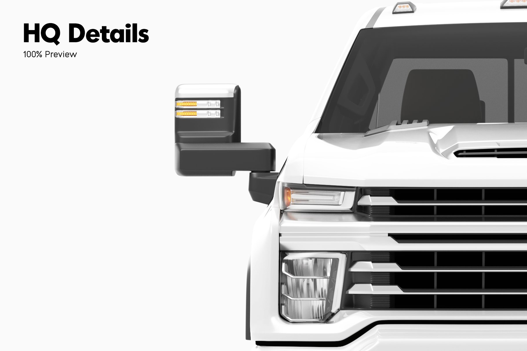 Pickup Truck Mockup 3 preview image.