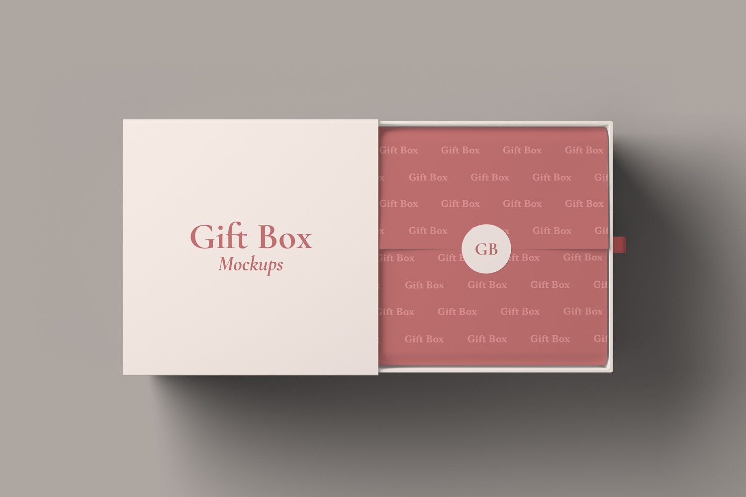 Gift Box Mockups preview image.
