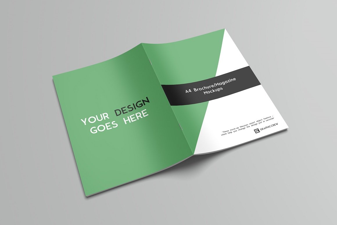 A4 Brochure / Magazine Mockups preview image.