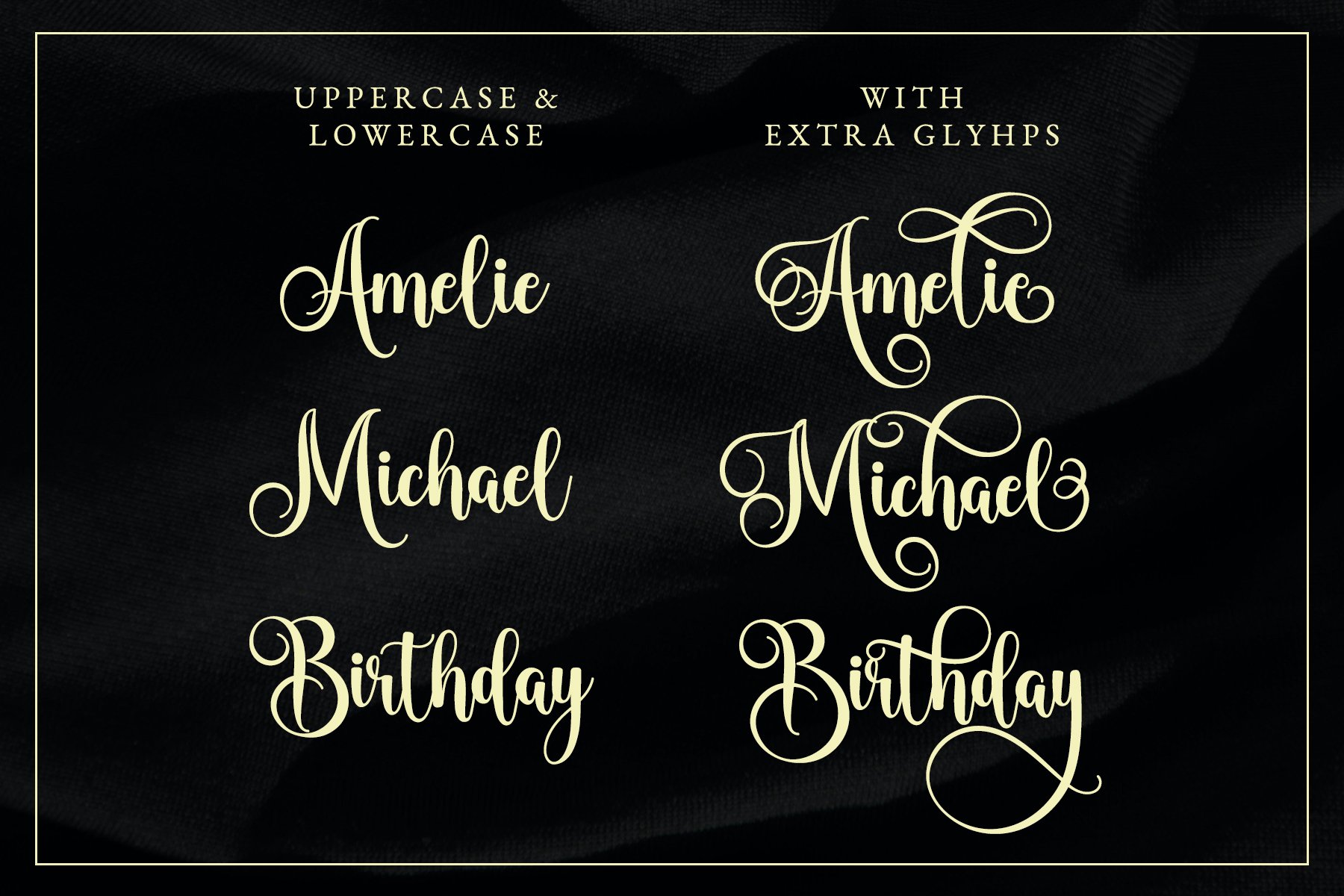 Wingcharm - Swirly Script Font preview image.