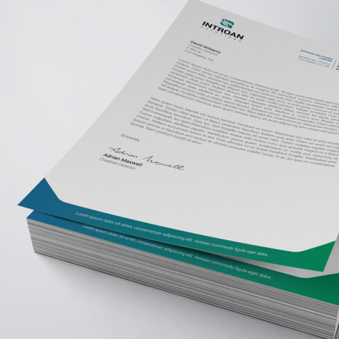 Clean Letterhead Template cover image.