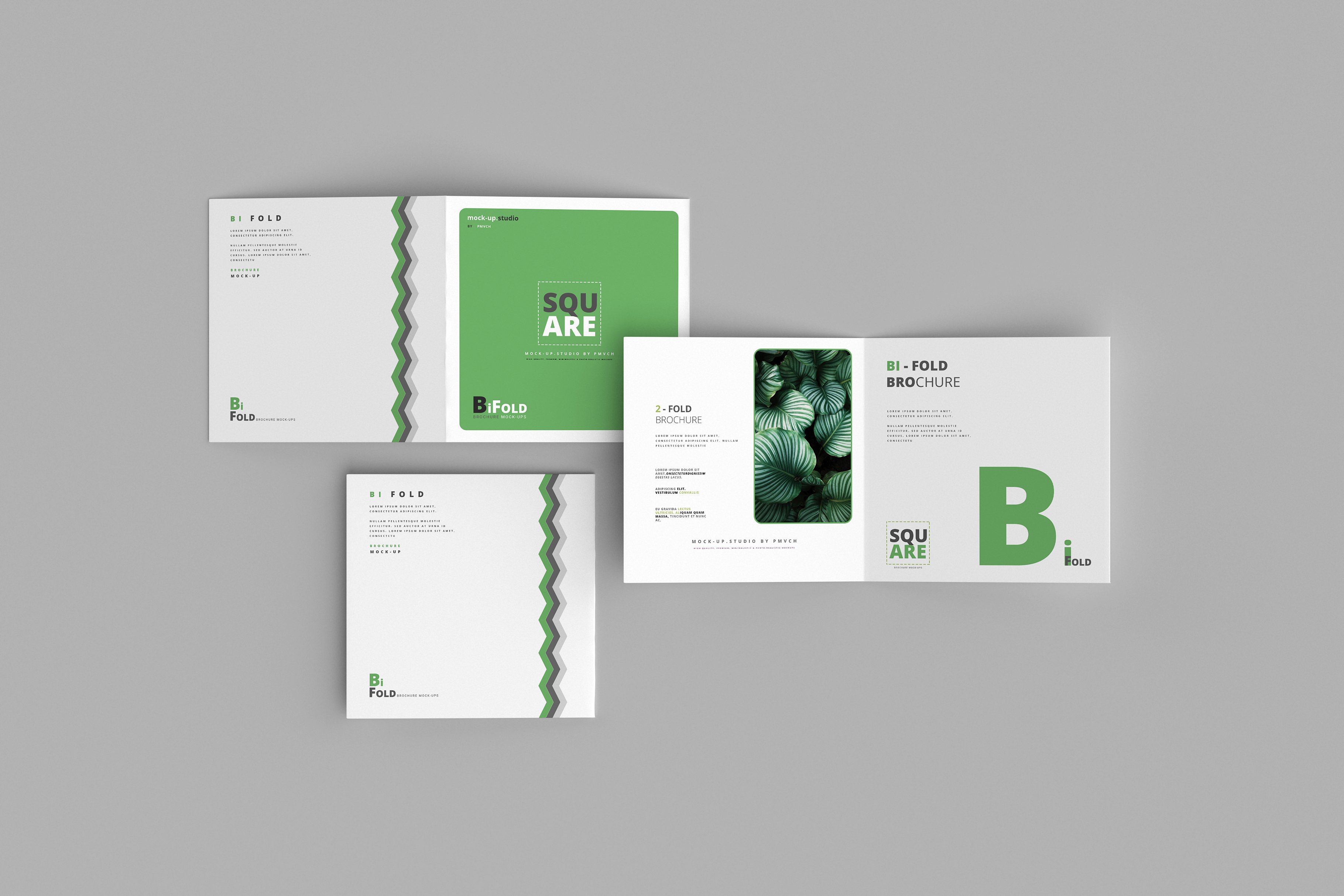 Brochure Mockups - Bi Fold Square preview image.