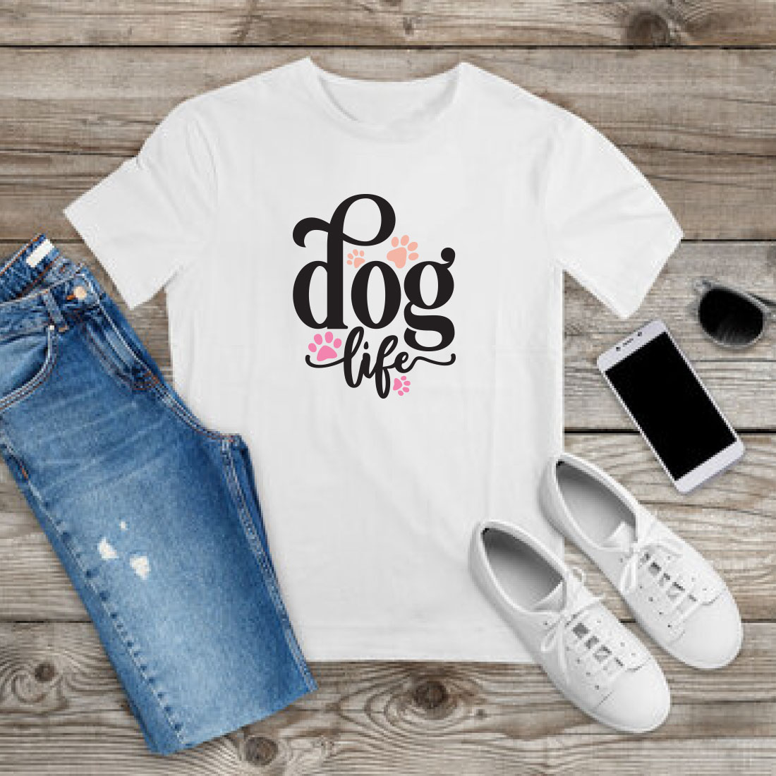 Dog SVG T-shirt Design Bundle Vol-16 preview image.