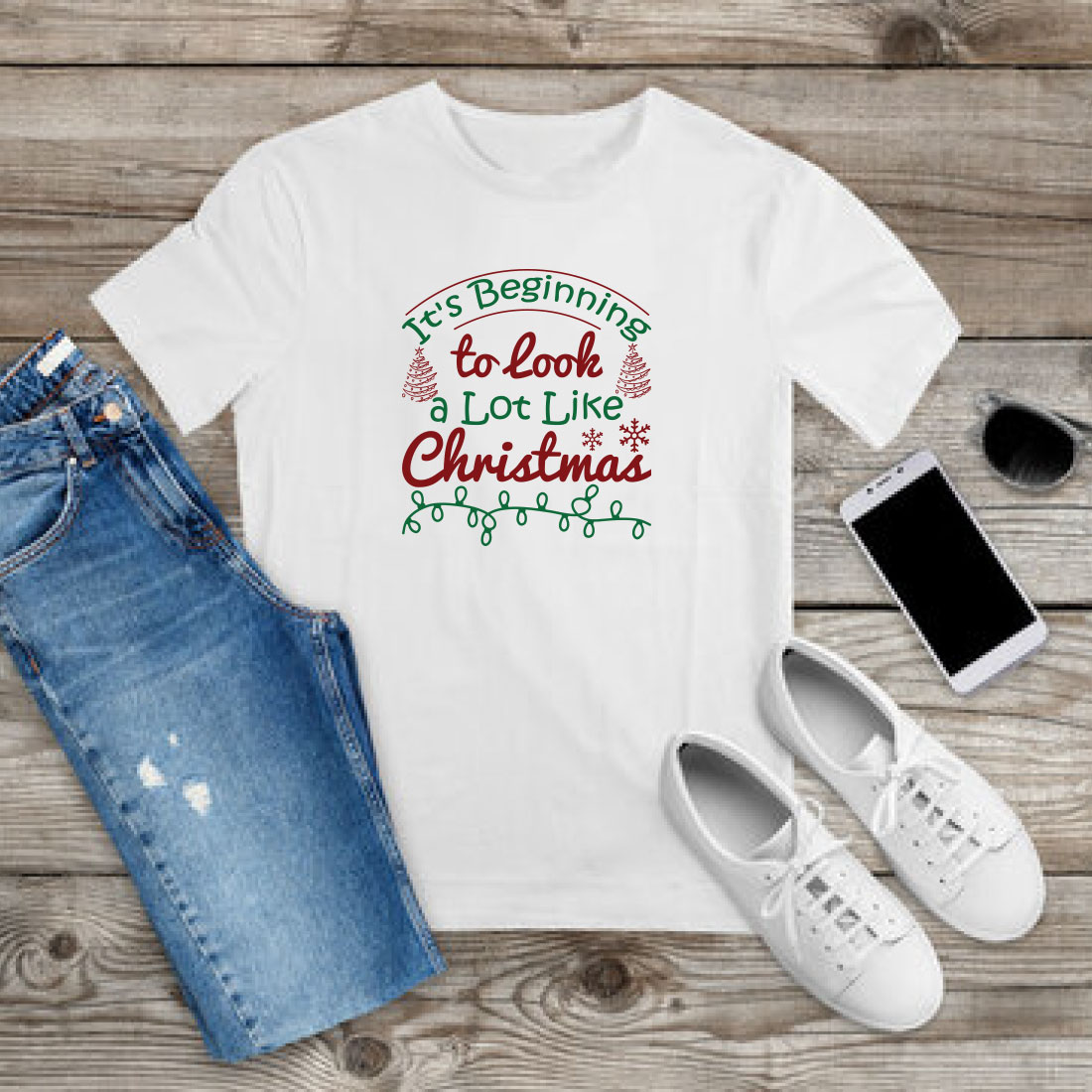 Christmas SVG T-shirt Design Bundle Vol-53 preview image.