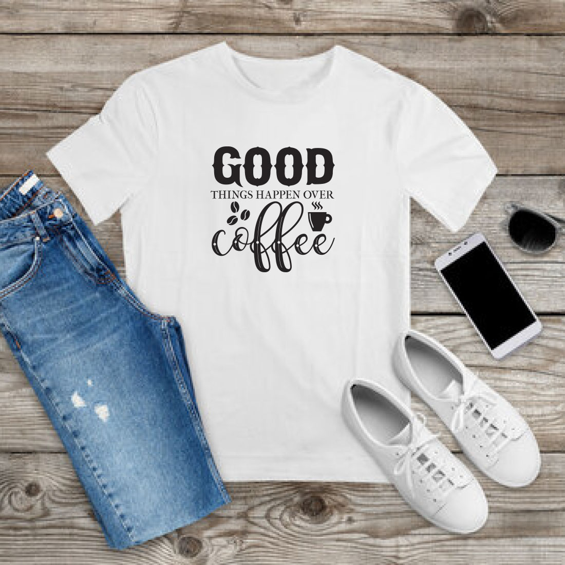 Coffee T-shirt Design Bundle Vol-14 preview image.