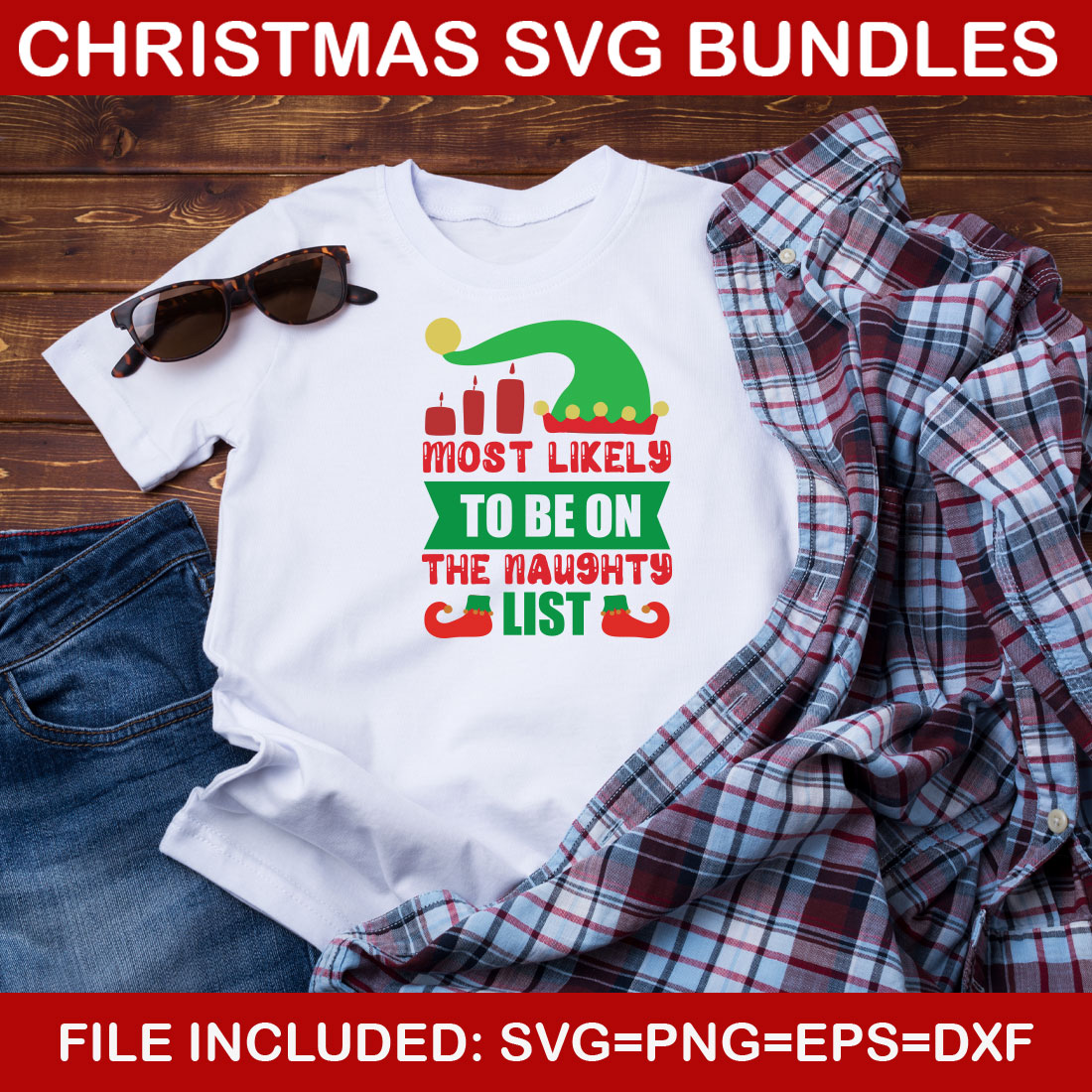 Free Ultimate List! 7 Christmas SVG Bundles preview image.