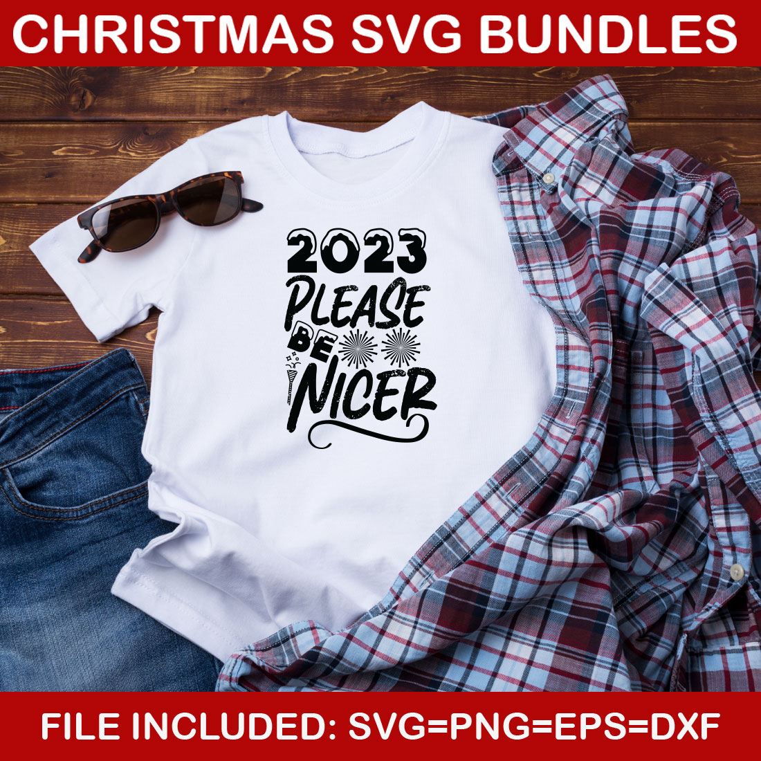 New Year 6 SVG T-shirt Bundle preview image.