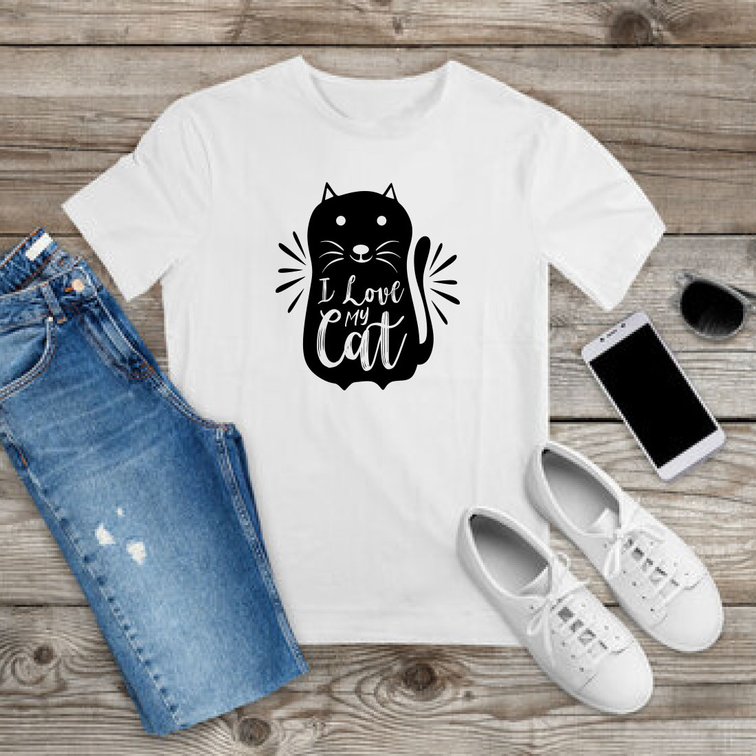 Cat T-shirt Design Bundle Vol-14 preview image.