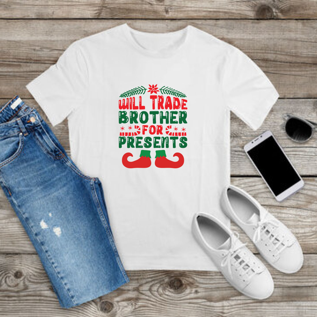 Christmas T-shirt Design Bundle Vol-84 preview image.