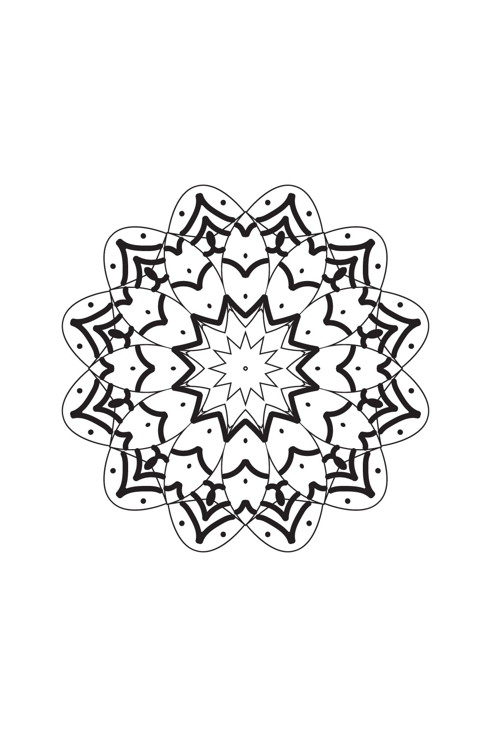 Modern Creative Mandala Design 04 pinterest preview image.