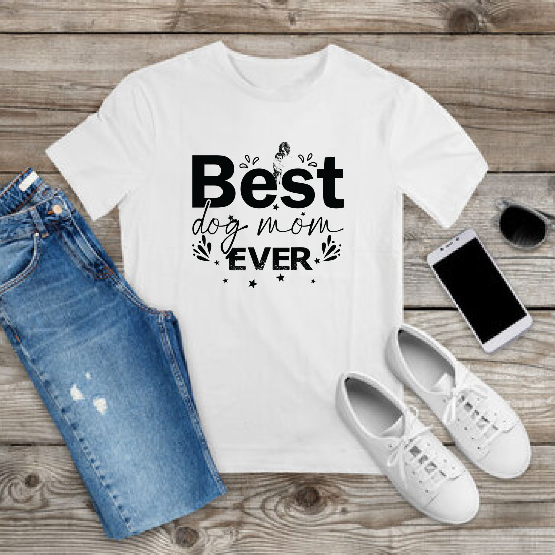 Mother's Day SVG T-shirt Design Bundle Vol-43 preview image.