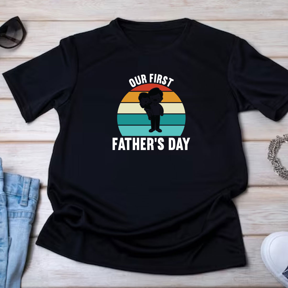Father's Day SVG T-shirt Design Bundle Vol-28 preview image.