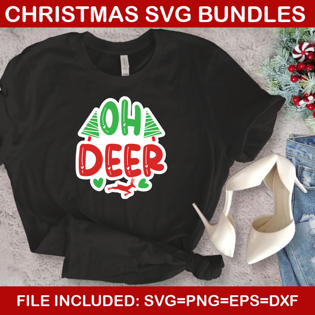 Ultimate List! 6 Christmas SVG Free Bundles preview image.