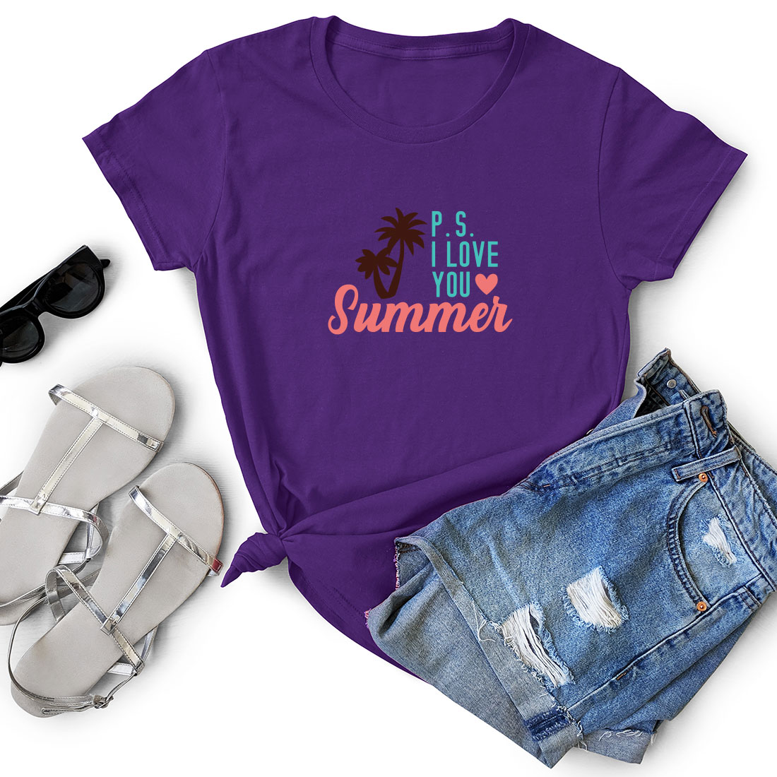 Summer Keychain T-shirt Design Bundle Vol-2 preview image.