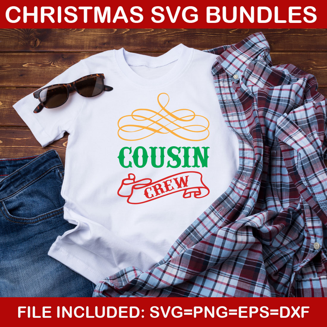 Free Ultimate List! 7 Christmas SVG Bundles preview image.