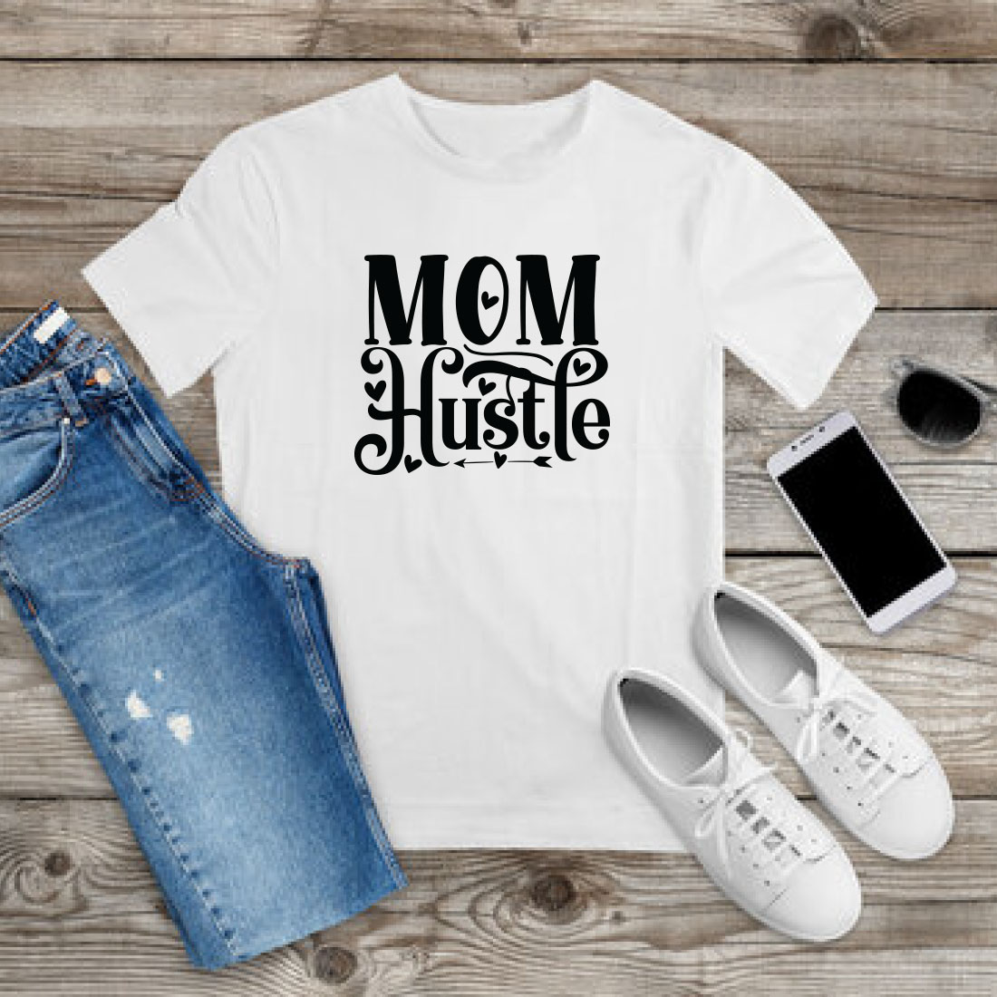 Mom Hustle T-shirt Design Bundle Vol-02 preview image.