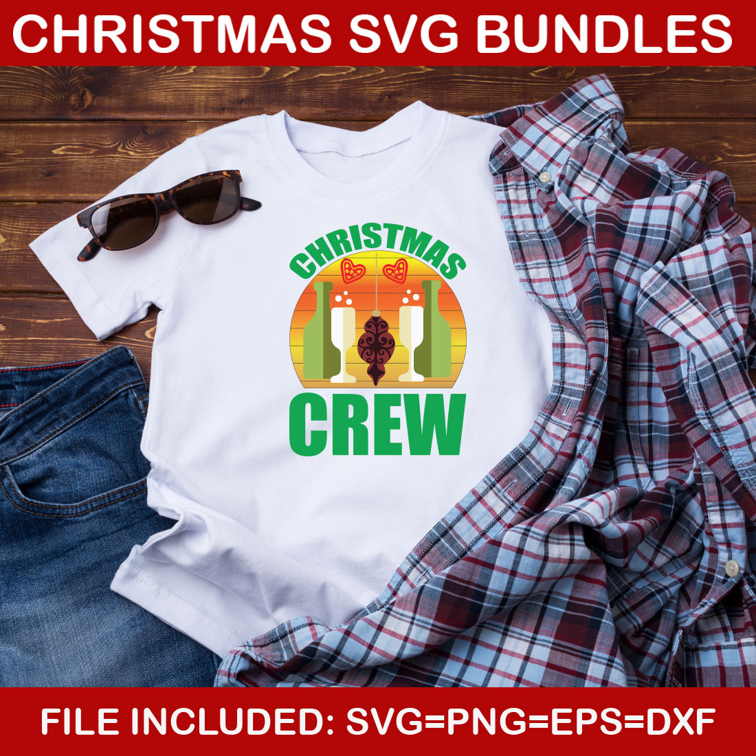 Ultimate List! 6 Christmas SVG Free Bundles preview image.
