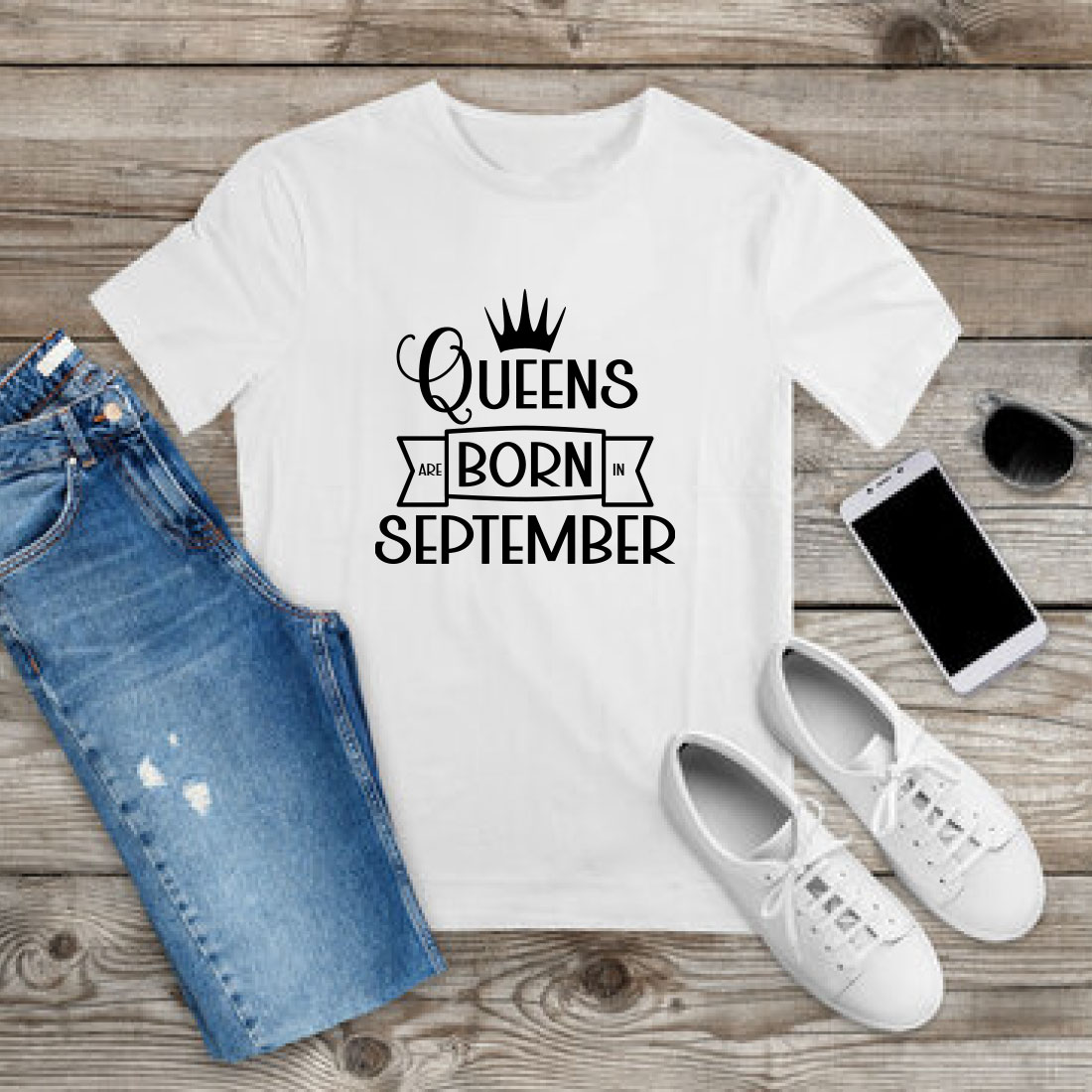 Queens Are Born SVG T-shirt Design Bundle Vol-02 preview image.