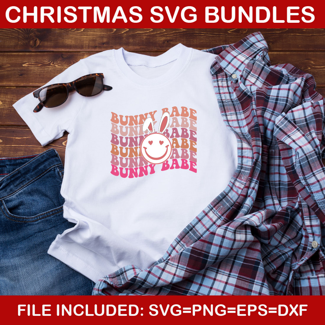 Easter SVG 07 T-shirt Design Bundle preview image.