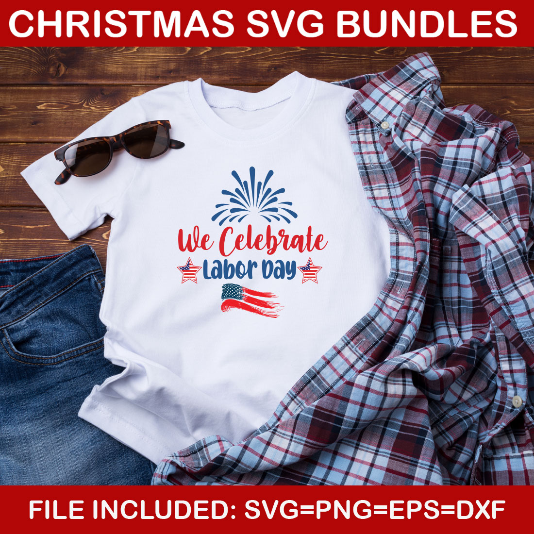 Labor Day SVG 06 T-shirt Design Bundle preview image.