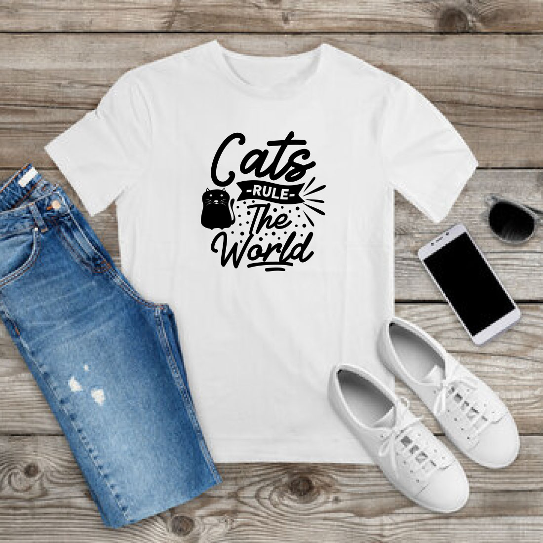 Cat T-shirt Design Bundle Vol-13 preview image.