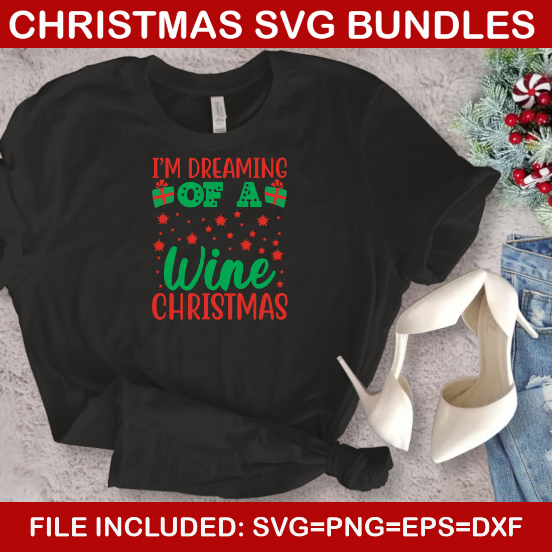 Ultimate List! 6 Christmas SVG Free Bundles preview image.