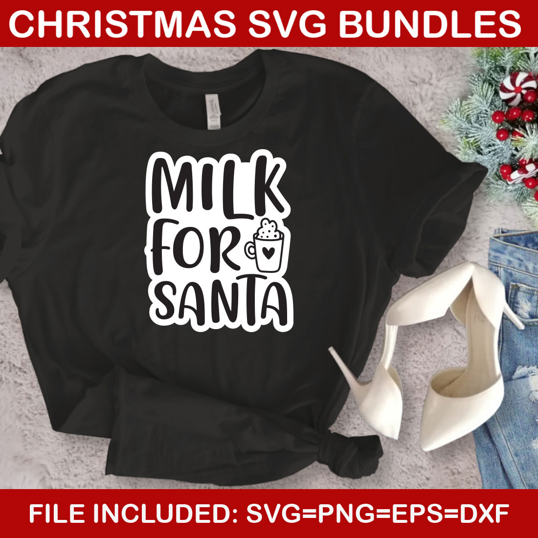 Ultimate List! 6 Christmas SVG Free Bundles preview image.