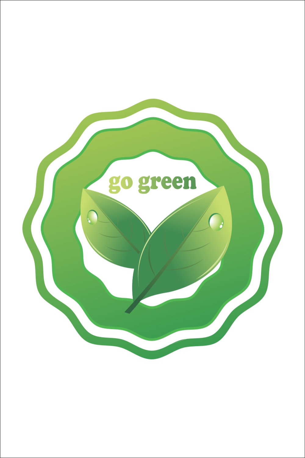 go green logo pinterest preview image.