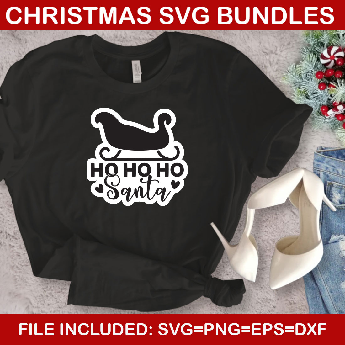 Ultimate List! 6 Christmas SVG Free Bundles preview image.